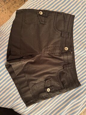 White House Black Market Black Cargo Pocket Cotton Shorts
